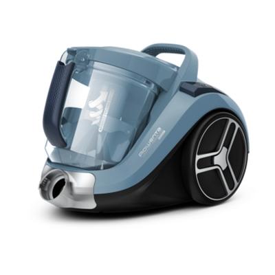 Прахосмукачка Rowenta RO4871EA COMPACT POWER XXL, LIGHT BLUE, 2.5L, 550W, 75dB, mini turbobrush, parquet - crevice tool - upholstery nozzle