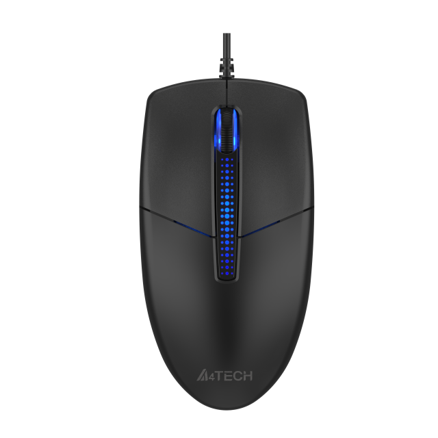 Мишка A4tech Illuminate N530S Silent Click, оптична (1200dpi), USB, Black
