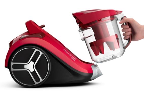 Прахосмукачка Rowenta RO4853EA COMPACT POWER XXL, RED, 2.5L, 550W, 75dB, parquet - crevice tool - upholstery nozzle