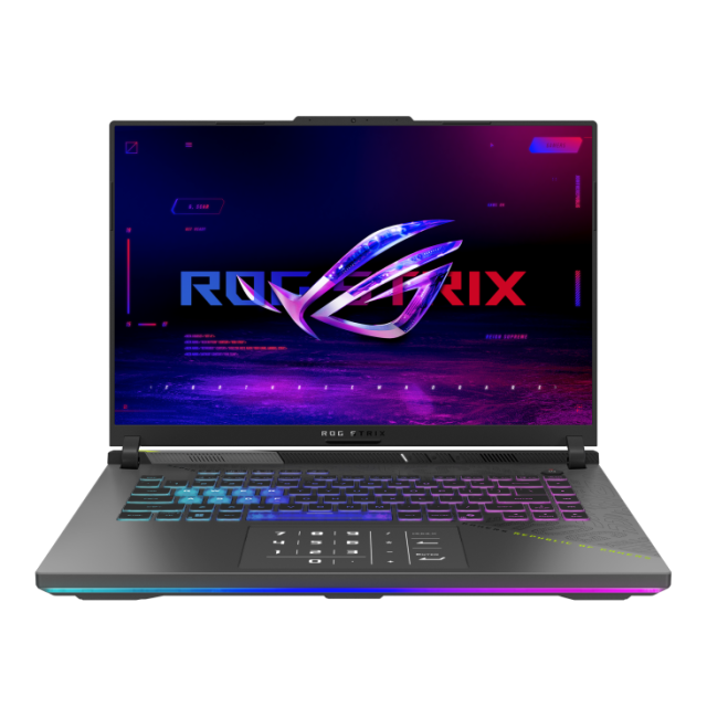 Лаптоп Asus ROG Strix G16 G614PR-RV022W, AMD Ryzen 9 7940HX 16C (2.4/5.2 GHz, 64MB Cache), 16" (40.64 cm) WUXGA IPS 165Hz Anti-Glare Display, NVIDIA GF RTX 5070 12GB GDDR7, 32GB DDR5, 1TB SSD, Windows 11 Home