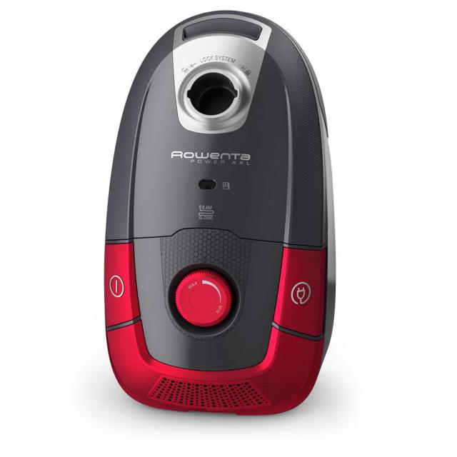 Прахосмукачка Rowenta RO3186EA, POWER XXL GREY & RED, 4,5L, 450W, 72dB, PRECISION FLEX Mini Turbo Brush, Parquet, 2 in 1(crevice+brush)