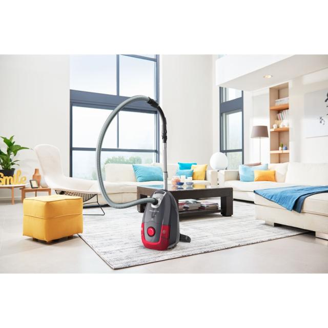 Прахосмукачка Rowenta RO3186EA, POWER XXL GREY & RED, 4,5L, 450W, 72dB, PRECISION FLEX Mini Turbo Brush, Parquet, 2 in 1(crevice+brush)
