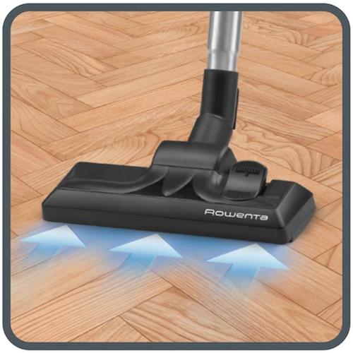 Прахосмукачка Rowenta RO3951EA, COMPACT POWER - 750W - 75 dB - 3 l - Hygiene+ bags - permanent High Efficiency filter, parquet brush, crevise