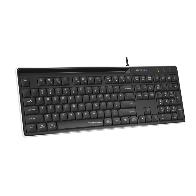 Клавиатура A4TECH Fstyler FX72, ниско профилна, ножична технология, USB