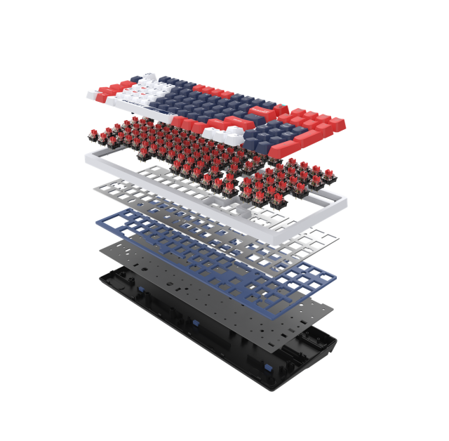 Клавиатура А4tech Bloody Sports Navy S98 BLMS RGB Backlit, механична, red switch, USB