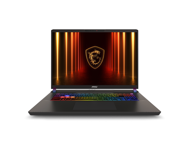 Лаптоп MSI Vector 17 HX AI A2XWJG, Intel Core Ultra 9 275HX 24C (2.70 / 5.40 GHz, 36MB Cache), 17" (43.18 cm) WQXGA IPS 240Hz Anti-Glare Display, NVIDIA GF RTX 5090 24GB GDDR7 DLSS 4, 32GB DDR5, 1TB M.2 NVMe SSD, Windows 11 Home 