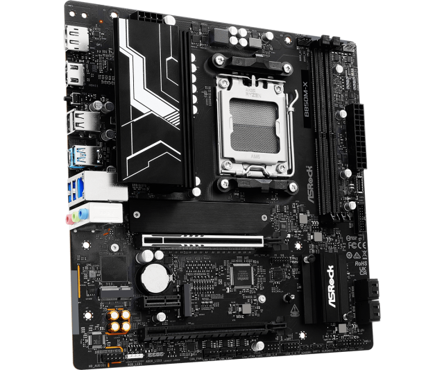 Дънна платка ASRock B850M-X R2.0, AM5, 2x DDR5, 2x M2, 4x SATA 6Gb/s, HDMI, DP, Micro ATX