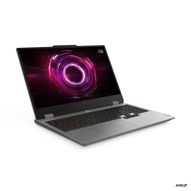 Лаптоп Lenovo LOQ 15AHP10, AMD Ryzen 7 250 8C (3.3 / 5.1 GHz, 16MB Cache), 15.6"(39.62cm) FHD IPS Anti-Glare Display, 144Hz, NVIDIA GF RTX 5060 8GB GDDR7 DLSS 4, 32GB DDR5, 1TB SSD NVMe, Free DOS