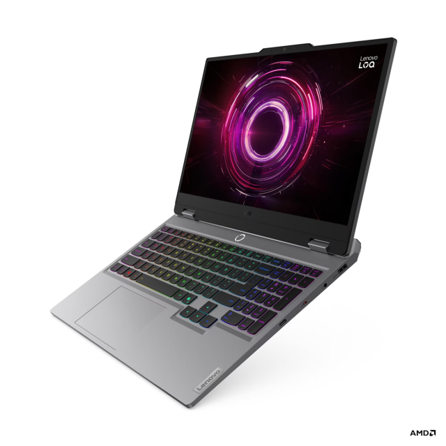 Лаптоп Lenovo LOQ 15AHP10, AMD Ryzen 7 250 8C (3.3 / 5.1 GHz, 16MB Cache), 15.6"(39.62cm) FHD IPS Anti-Glare Display, 144Hz, NVIDIA GF RTX 5060 8GB GDDR7 DLSS 4, 32GB DDR5, 1TB SSD NVMe, Free DOS