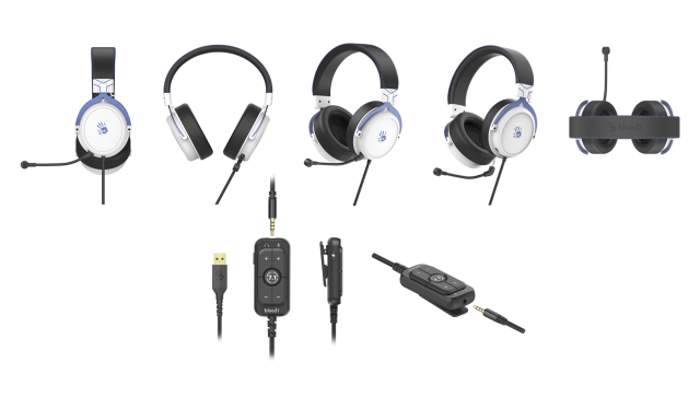 Слушалки А4tech Bloody M590i Sports Navy, микрофон, USB/3.5 mm жак