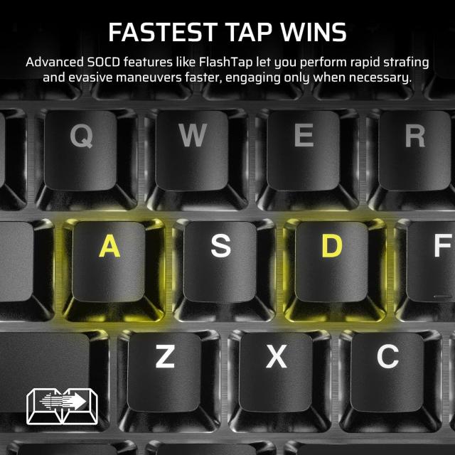 Геймърска механична клавиатура CORSAIR K70 Core RGB Corsair Linear Red Switch, Carbon Gray