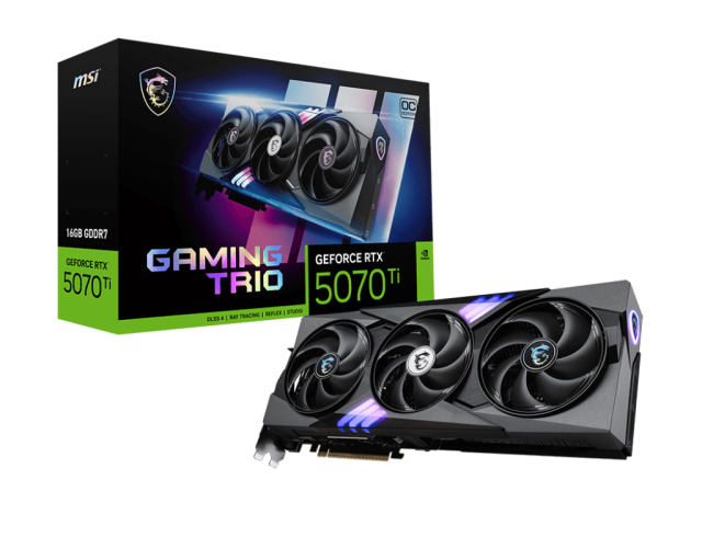 Видео карта MSI nVIDIA GeForce GeForce RTX™ 5070 Ti 16G GAMING TRIO OC PLUS, 256-bit, HDMI, 3x DP