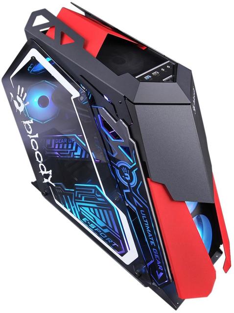 Кутия A4Tech Bloody GN-30 Rogue, Mid-Tower, 1x USB 2.0, 1x USB 3.0, 1x HD Audio/1x Mic, ATX / Micro ATX / Mini ITX