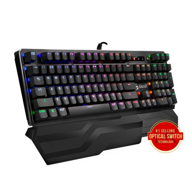 Клавиатура A4TECH Bloody B975, механична, brown switch, USB