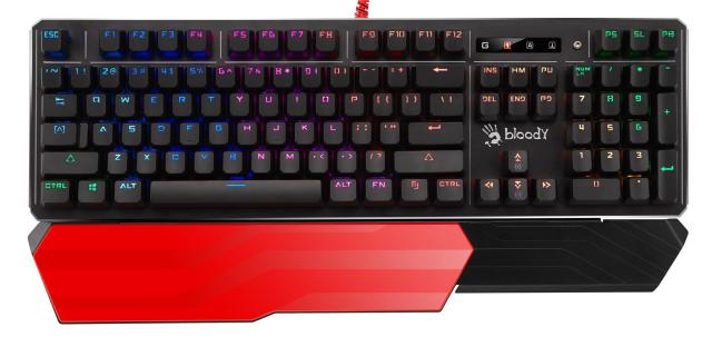 Клавиатура A4TECH Bloody B975, механична, brown switch, USB