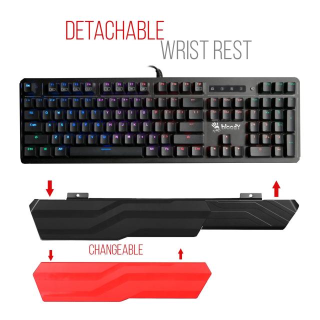 Клавиатура A4TECH Bloody B975, механична, brown switch, USB