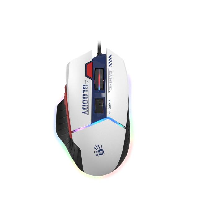 Мишка A4tech Bloody W95Max Sports Navy RGB Light, оптичена (12 000 CPI), USB