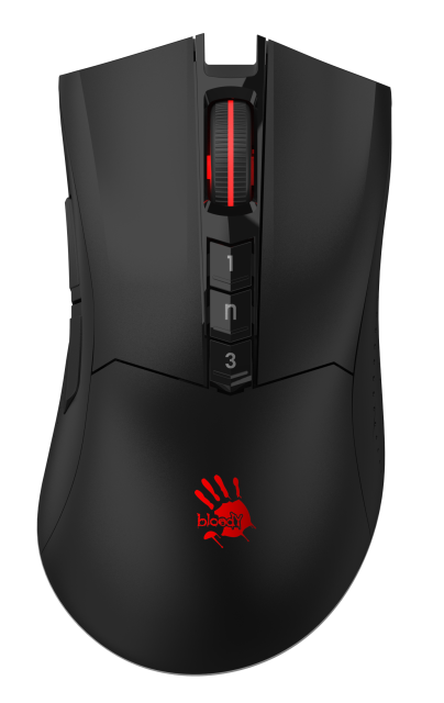 Мишка A4tech Bloody R90 Plus Stone Black, Wireless, оптичена (5 000 CPI)