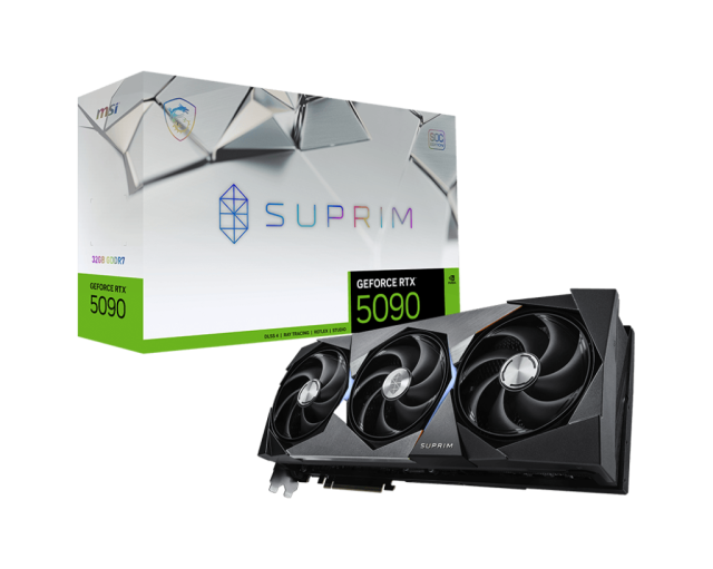 Видео карта MSI nVIDIA GeForce RTX 5090 32GB GDDR7 SUPRIM SOC, 512-bit, HDMI, 3x DP