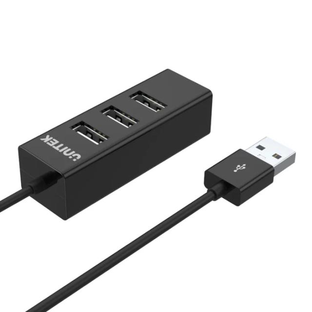 USB Хъб Unitek 4-портов, USB 2.0, Черен