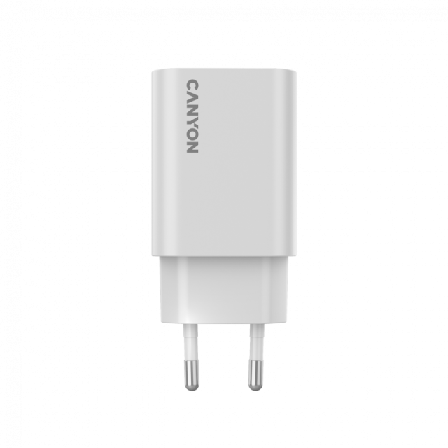 Canyon, PD 30W Travel Charger EU standard, Output: 5V3A, 9V3A, 15V2A, Max Power 30W, White, size: 87.8x39.8x23mm, weight: 62.3g