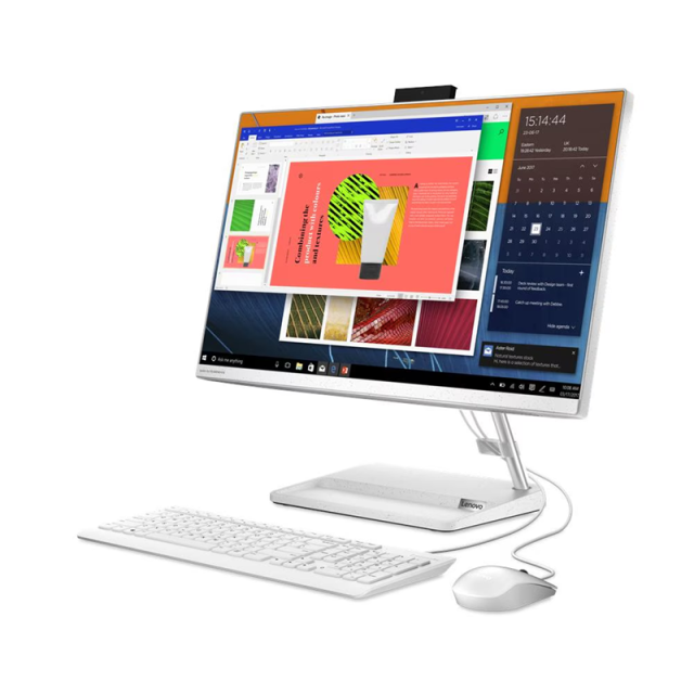 Компютър Lenovo IdeaCentre AIO 3 24ALC6, AMD Ryzen 7 7730U 8C (2.0/4.5GHz, 16MB Cache), 23.8" (60.45 cm) FHD IPS Anti-Glare, 16GB DDR4, 512GB SSD NVMe, Windows 11 Home