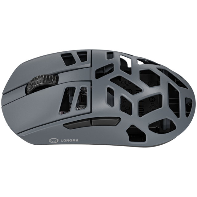 Мишка Lorgar MSE90W, Wireless, оптична (26 000 dpi), 7 бутона, PAW3395 сензор, Dark Grey