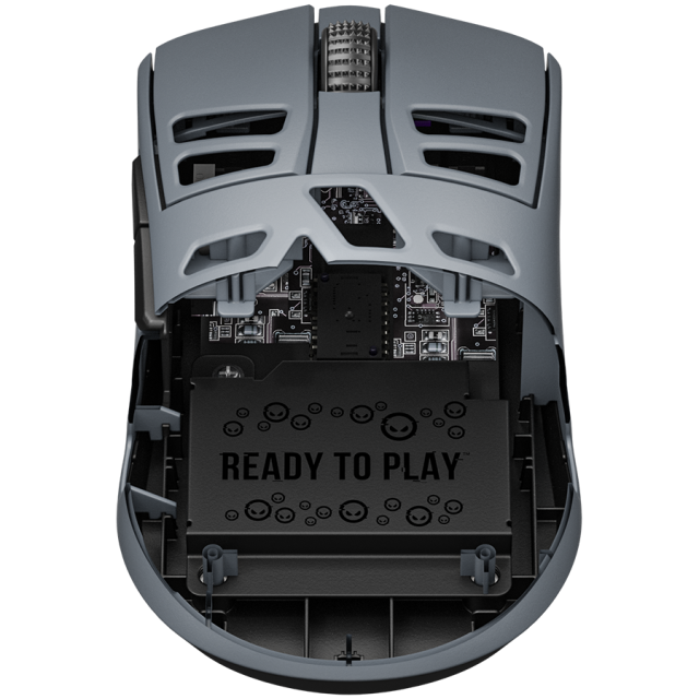Мишка Lorgar MSE90W, Wireless, оптична (26 000 dpi), 7 бутона, PAW3395 сензор, Dark Grey