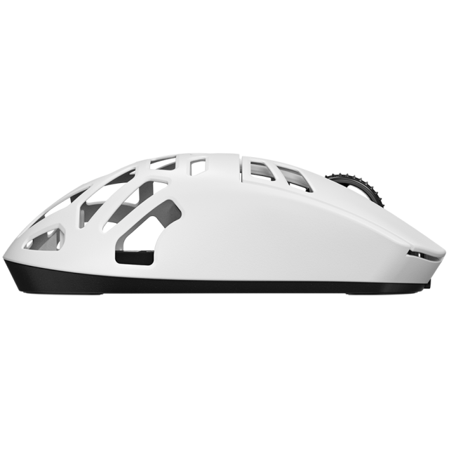 Мишка Lorgar MSE90W, оптична (26 000 dpi), 7 бутона, PAW3395 сензор, Бяла