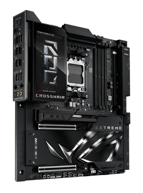 Дънна платка ASUS ROG CROSSHAIR X870E EXTREME Wi-Fi 7, AM5, 4x DDR5, PCIe 5.0, 5x M.2, 4x SATA, Type-C, HDMI, EATX