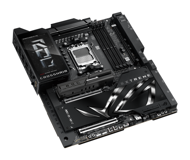 Дънна платка ASUS ROG CROSSHAIR X870E EXTREME Wi-Fi 7, AM5, 4x DDR5, PCIe 5.0, 5x M.2, 4x SATA, Type-C, HDMI, EATX