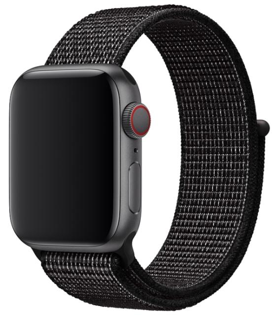 Каишка за часовник Apple Watch 40mm Nike Band: Black Nike Sport Loop