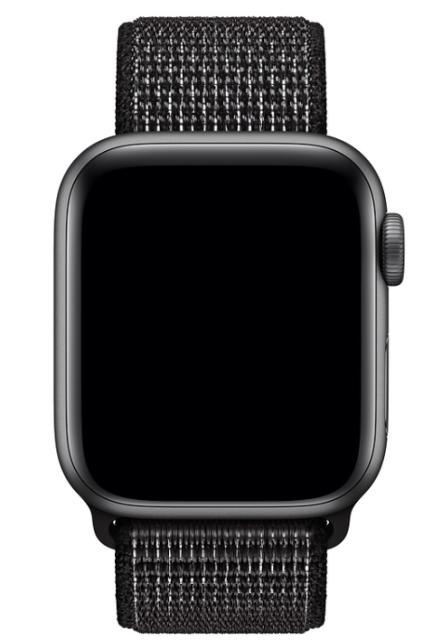 Каишка за часовник Apple Watch 40mm Nike Band: Black Nike Sport Loop