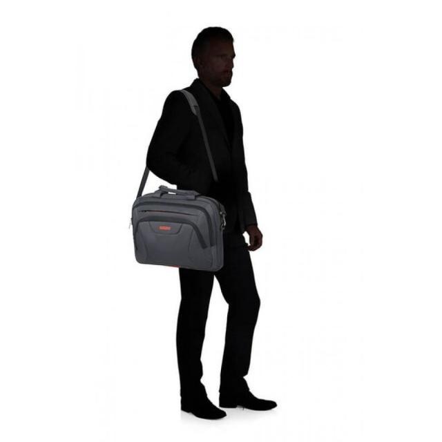 Чанта Samsonite At Work Laptop Bag 39.6cm/15.6" Grey/Orange