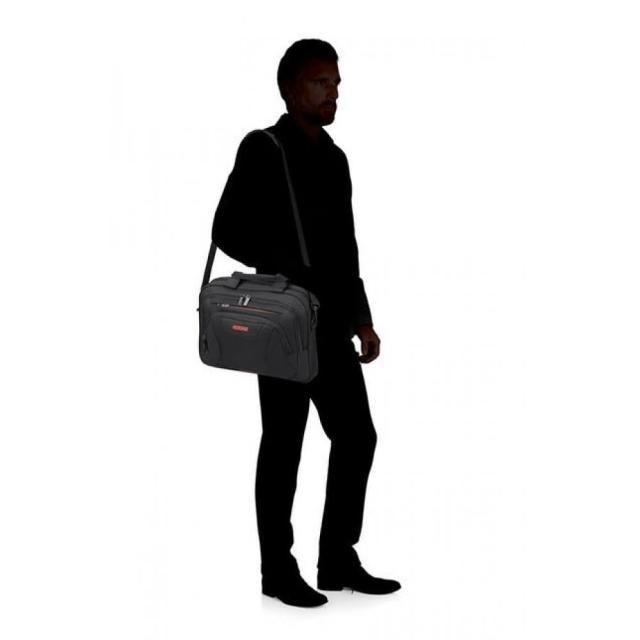 Чанта Samsonite At Work Laptop Bag 33.8-35.8cm/13.3-14.1" Black/Orange