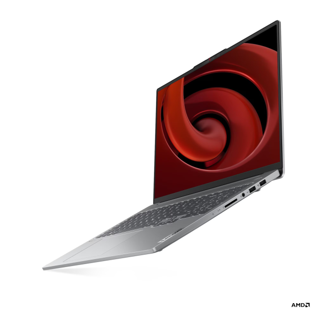 Лаптоп Lenovo IdeaPad Pro 5 16AHP9, AMD Ryzen 7 8845HS 8C (3.8/5.1GHz, 16MB Cache), 16" (40.64cm) OLED Glossy Display, NVIDIA GF RTX 3050 6GB, 16GB LPDDR5X, 1TB SSD NVMe, Free DOS
