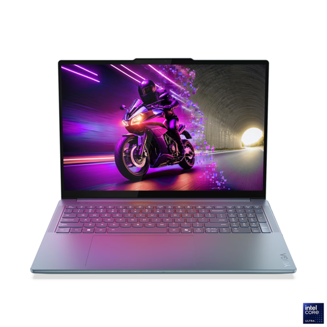 Лаптоп Lenovo Yoga Pro 9 16IAH10, Intel Core Ultra 7 255H 16C (1.5 / 5.1 GHz, 24 MB Cache), 16" (40.64cm) OLED Glossy Display, NVIDIA RTX 5070 8GB GDDR7 DLSS 4, 64 GB LPDDR5x, 2 x 1 TB M.2 NVMe SSD, Windows 11 Home