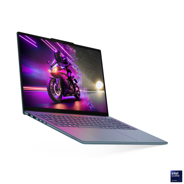 Лаптоп Lenovo Yoga Pro 9 16IAH10, Intel Core Ultra 7 255H 16C (1.5 / 5.1 GHz, 24 MB Cache), 16" (40.64cm) OLED Glossy Display, NVIDIA RTX 5070 8GB GDDR7 DLSS 4, 64 GB LPDDR5x, 2 x 1 TB M.2 NVMe SSD, Windows 11 Home