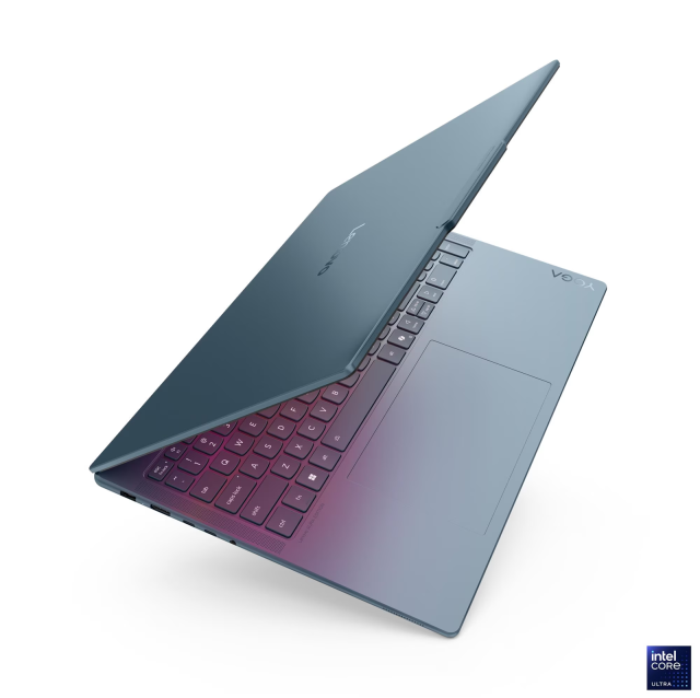 Лаптоп Lenovo Yoga Pro 9 16IAH10, Intel Core Ultra 7 255H 16C (1.5 / 5.1 GHz, 24 MB Cache), 16" (40.64cm) OLED Glossy Display, NVIDIA RTX 5070 8GB GDDR7 DLSS 4, 64 GB LPDDR5x, 2 x 1 TB M.2 NVMe SSD, Windows 11 Home