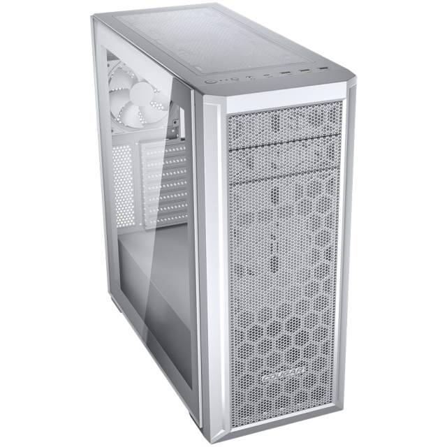 Кутия COUGAR MX330-G PRO White, Mid Tower, 1 x USB 2.0, 2 x USB 3.0, 1 x USB Type-C, Mini ITX / Micro ATX / ATX