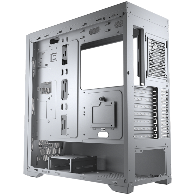 Кутия COUGAR MX330-G PRO White, Mid Tower, 1 x USB 2.0, 2 x USB 3.0, 1 x USB Type-C, Mini ITX / Micro ATX / ATX