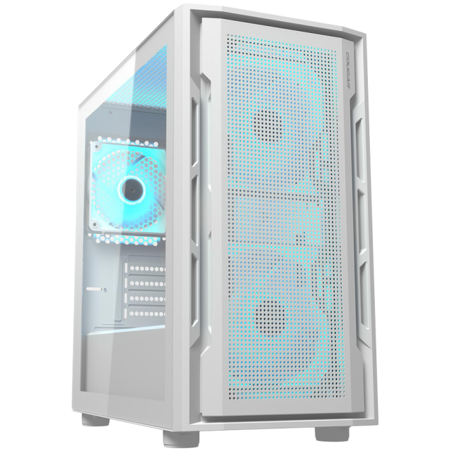 Кутия COUGAR UNIFACE MINI RGB White, Mini Tower, 2 x USB 3.0, 1 x USB 2.0, Mini ITX / Micro ATX