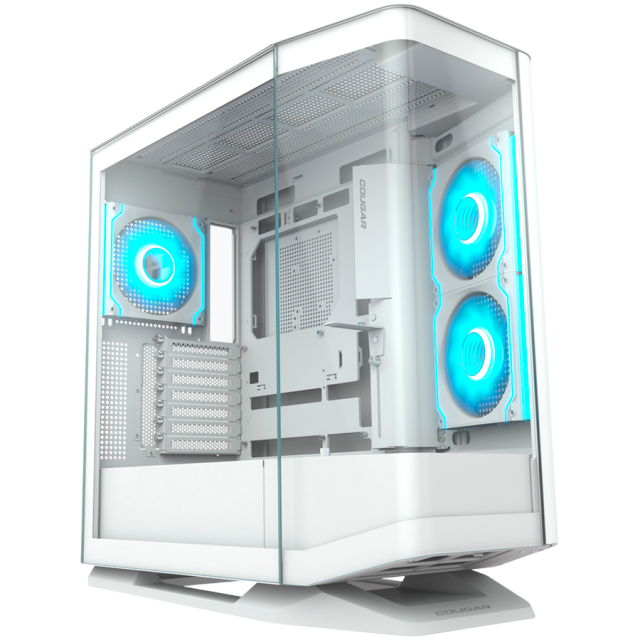 Кутия COUGAR FV270 RGB White, Mid Tower, 2 x USB 3.0, 1 x USB Type-C, Mini ITX / Micro ATX / ATX / CEB / E-ATX
