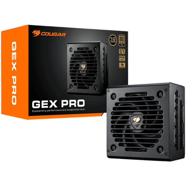 Захранване COUGAR GEX PRO 850 PSU, 850W, Active PFC, 80 PLUS Gold, Fully Modular