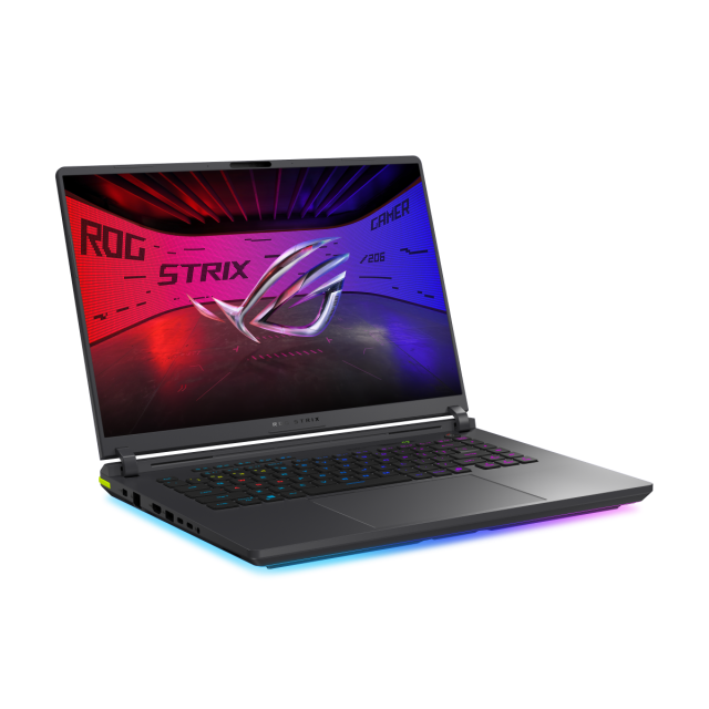 Лаптоп ASUS ROG Strix G16 G615LP-S5053W, Intel Core Ultra 9 275HX 24C (2.70 / 5.40 GHz, 36MB Cache), 16.0" (40.64 cm) WQXGA, ROG Nebula IPS, NVIDIA RTX 5070 8GB GDDR7 DLSS 4, 32GB DDR5, 1TB M.2 NVMe SSD, Windows 11 Home