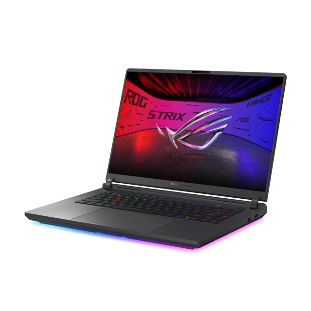Лаптоп ASUS ROG Strix G16 G615LP-S5053W, Intel Core Ultra 9 275HX 24C (2.70 / 5.40 GHz, 36MB Cache), 16.0" (40.64 cm) WQXGA, ROG Nebula IPS, NVIDIA RTX 5070 8GB GDDR7 DLSS 4, 32GB DDR5, 1TB M.2 NVMe SSD, Windows 11 Home