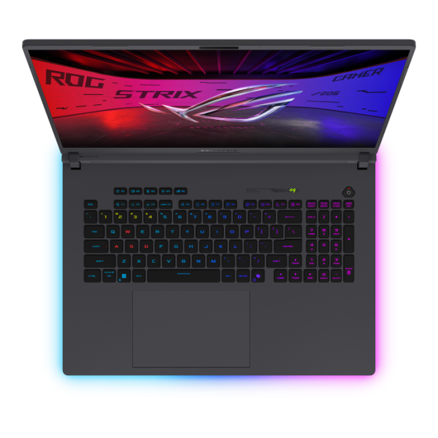 Лаптоп ASUS ROG Strix G18 2025 G815LW-S9035W, Intel Core Ultra 9 275HX 24C (2.70 / 5.40 GHz, 36MB Cache), 18.0" (45.72 cm) WQXGA  ROG Nebula IPS, NVIDIA RTX 5080 16GB GDDR7 DLSS 4, 32GB DDR5, 2TB M.2 NVMe SSD, Windows 11 Home
