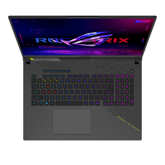Лаптоп ASUS ROG Strix G18 G814PM-S9028, AMD Ryzen 9 7940HX 16C (2.4 / 5.2 GHz, 16 MB cache), 18.0" (45.72 cm) WQXGA IPS, NVIDIA RTX 5060 8GB GDDR7 DLSS 4, 32GB DDR5, 1TB SSD, Free DOS