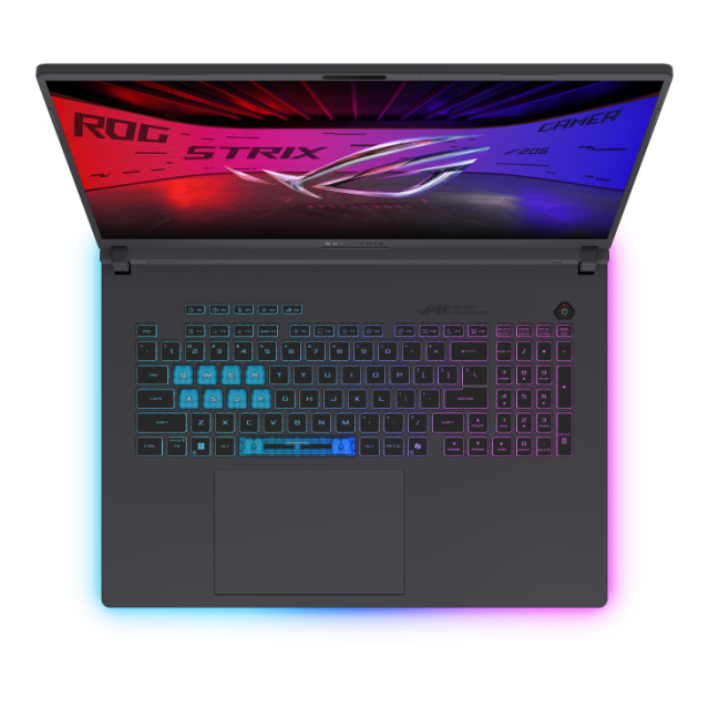 Лаптоп ASUS ROG Strix G18 G815LM-S9047, Intel Core Ultra 9 275HX 24C (2.70 / 5.40 GHz, 36MB Cache), 18.0" (45.72 cm) WQXGA  ROG Nebula IPS, NVIDIA RTX 5060 8GB GDDR7 DLSS 4, 16GB DDR5, 1TB M.2 NVMe SSD, Free DOS