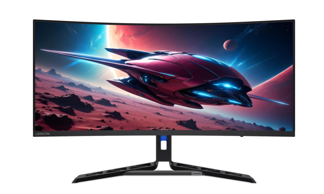 Монитор Lenovo R34W-30, 34" (86.36 cm) WLED IPS Anti-glare, Curvature 1500R, 180Hz, 0.5ms, 3000:1, 350 cd/m2, HDMI, DP, Tilt, Swivel, Height Adjust Stand
